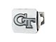 Hitch Cover with Georgia Tech Logo; Chrome (Universal; Some Adaptation May Be Required)