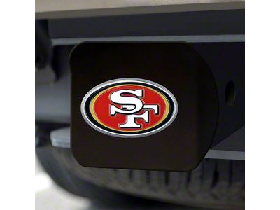 Hitch Cover with San Francisco 49ers Logo; Red (Universal; Some Adaptation May Be Required)