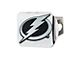 Hitch Cover with Tampa Bay Lightning Logo; Chrome (Universal; Some Adaptation May Be Required)