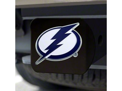 Hitch Cover with Tampa Bay Lightning Logo; Royal (Universal; Some Adaptation May Be Required)
