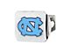 Hitch Cover with University of North Carolina Logo; Chrome (Universal; Some Adaptation May Be Required)