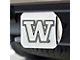 Hitch Cover with University of Washington Logo; Chrome (Universal; Some Adaptation May Be Required)