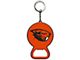 Keychain Bottle Opener with Oregon State University Logo; Orange