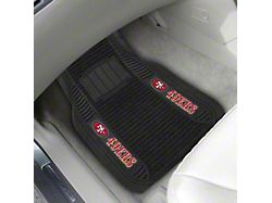Molded Front Floor Mats with San Francisco 49ers Logo (Universal; Some Adaptation May Be Required)