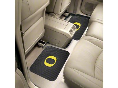 Molded Rear Floor Mats with University of Oregon Logo (Universal; Some Adaptation May Be Required)