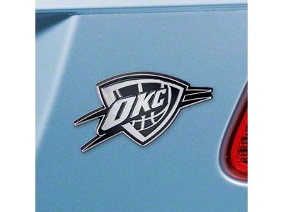 Oklahoma City Thunder Emblem; Chrome (Universal; Some Adaptation May Be Required)