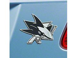 San Jose Sharks Emblem; Chrome (Universal; Some Adaptation May Be Required)