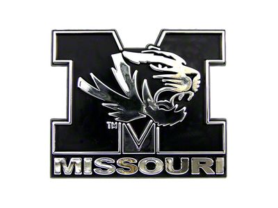 University of Missouri Molded Emblem; Chrome (Universal; Some Adaptation May Be Required)