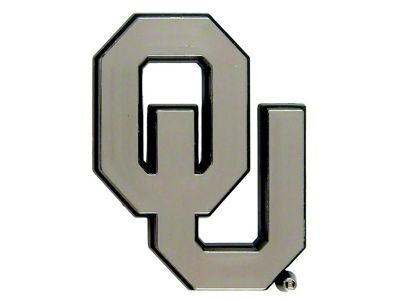 University of Oklahoma Molded Emblem; Chrome (Universal; Some Adaptation May Be Required)