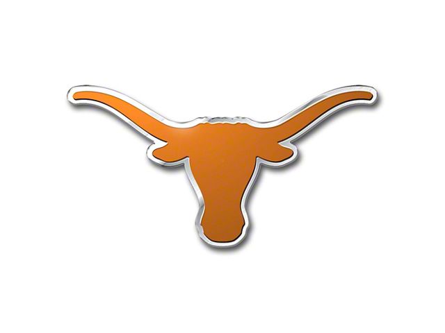 University of Texas Embossed Emblem; Orange (Universal; Some Adaptation May Be Required)