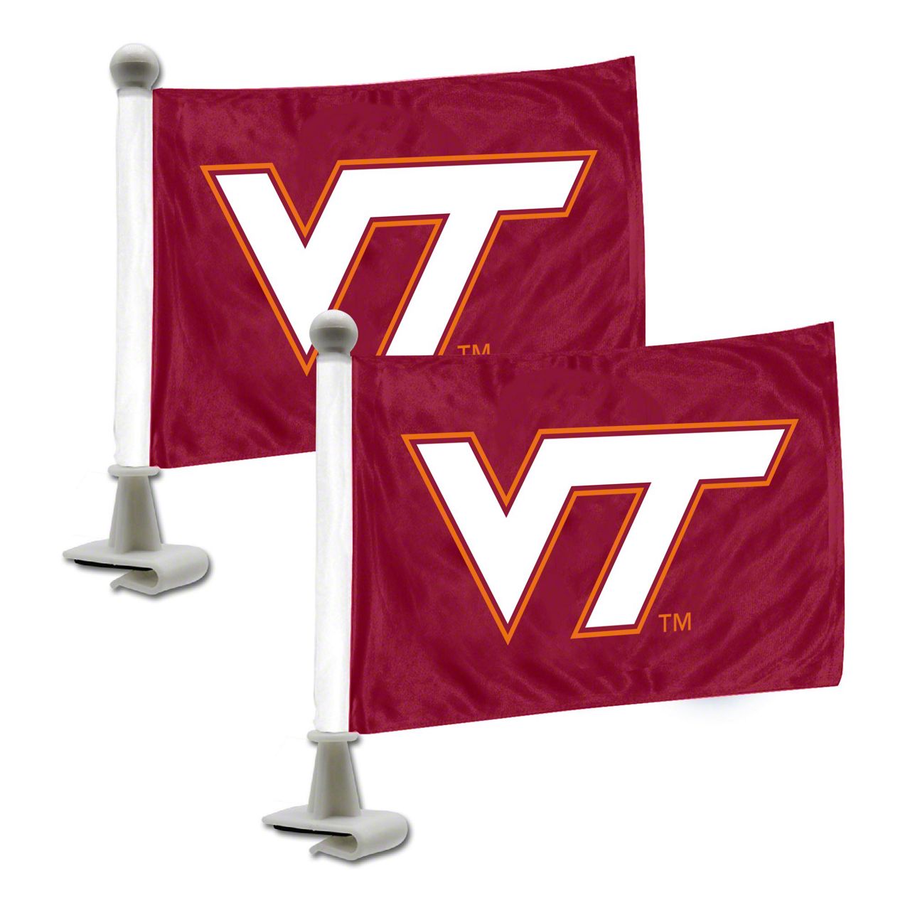 Ranger Ambassador Flags with Virginia Tech Logo; Red (Universal; Some ...
