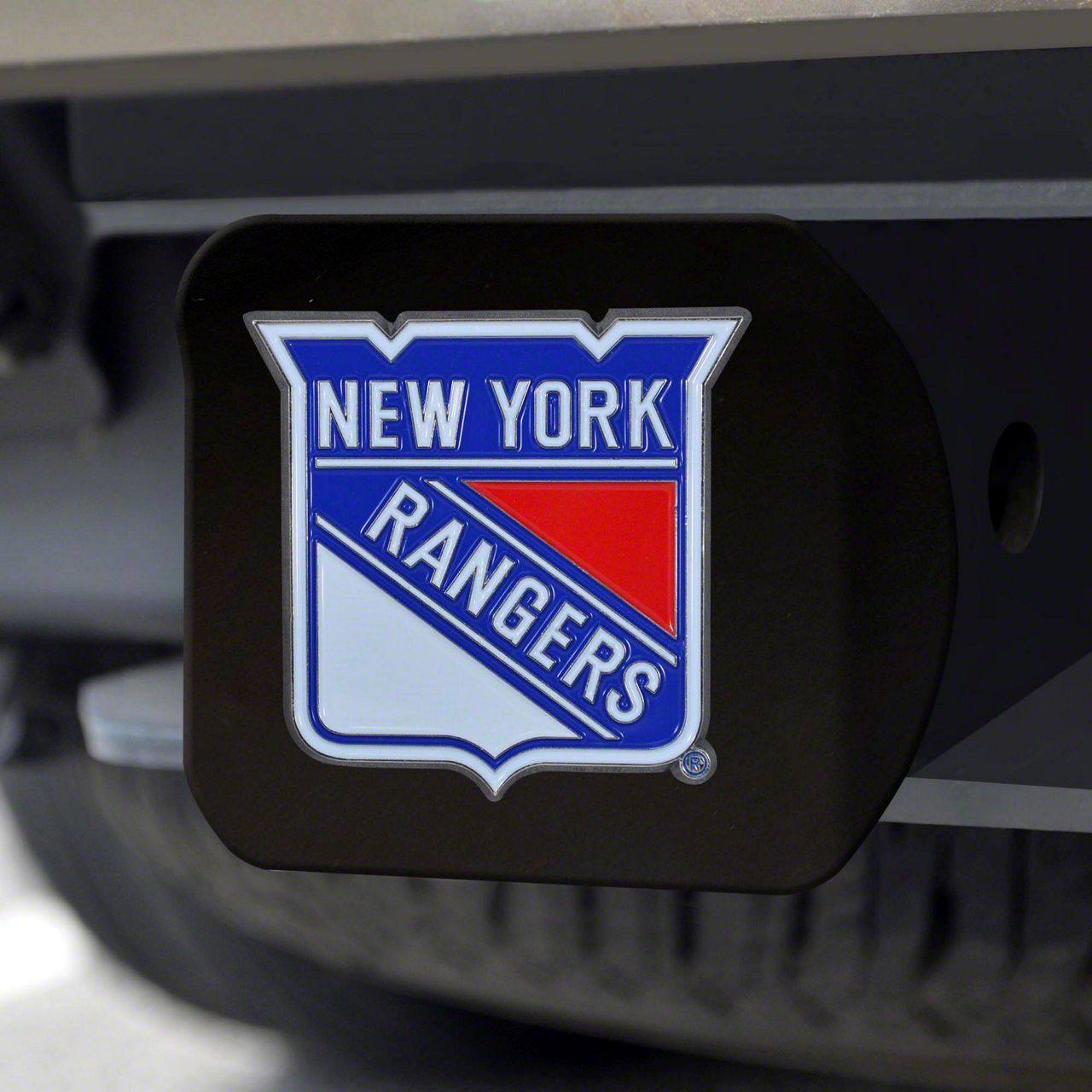 Ranger Hitch Cover with New York Rangers Logo; Blue (Universal; Some ...