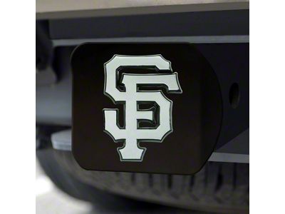 Hitch Cover with San Francisco Giants Logo; Black (Universal; Some Adaptation May Be Required)