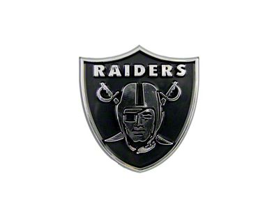 Las Vegas Raiders Molded Emblem; Chrome (Universal; Some Adaptation May Be Required)