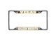 License Plate Frame with Vegas Golden Knights Logo; Black (Universal; Some Adaptation May Be Required)