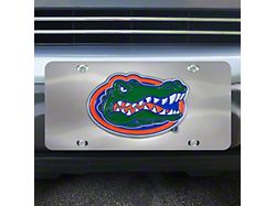License Plate with University of Florida Logo; Stainless Steel (Universal; Some Adaptation May Be Required)