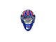 New York Rangers Embossed Helmet Emblem; Blue and Red (Universal; Some Adaptation May Be Required)