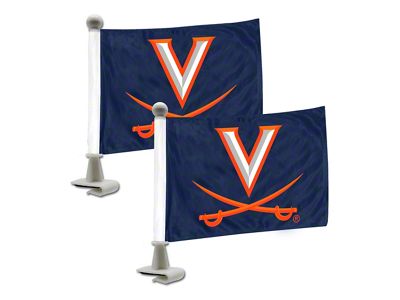 Ambassador Flags with University of Virginia Logo; Blue (Universal; Some Adaptation May Be Required)