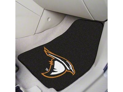 Carpet Front Floor Mats with Anderson Indiana Logo; Black (Universal; Some Adaptation May Be Required)