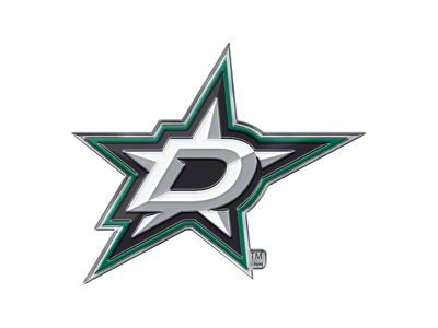 Dallas Stars Embossed Emblem; Green (Universal; Some Adaptation May Be Required)