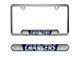 Embossed License Plate Frame with Los Angeles Chargers Logo; Blue (Universal; Some Adaptation May Be Required)