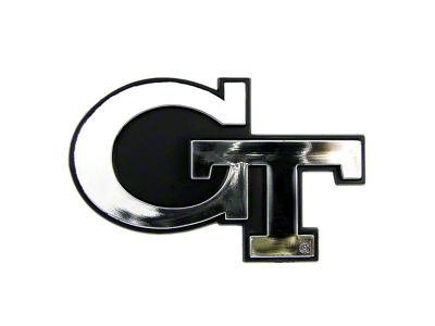Georgia Tech Molded Emblem; Chrome (Universal; Some Adaptation May Be Required)