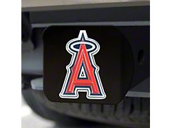 Hitch Cover with Los Angeles Angels Logo; Black (Universal; Some Adaptation May Be Required)