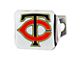Hitch Cover with Minnesota Twins Logo; Chrome (Universal; Some Adaptation May Be Required)