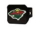 Hitch Cover with Minnesota Wild Logo; Green (Universal; Some Adaptation May Be Required)