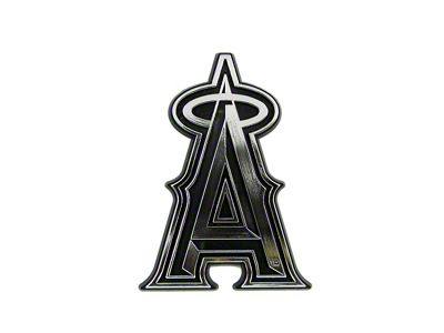 Los Angeles Angels Molded Emblem; Chrome (Universal; Some Adaptation May Be Required)
