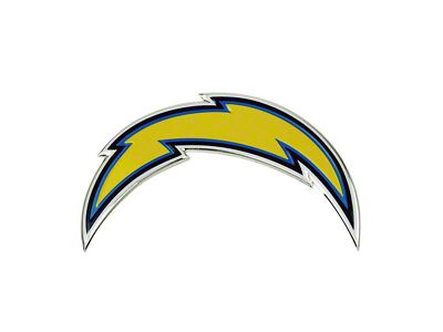 Los Angeles Chargers Embossed Emblem; Yellow (Universal; Some Adaptation May Be Required)