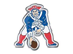 New England Patriots Embossed Emblem; Blue and Red (Universal; Some Adaptation May Be Required)