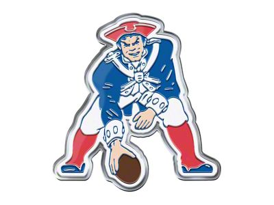 New England Patriots Embossed Emblem; Blue and Red (Universal; Some Adaptation May Be Required)