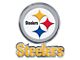 Pittsburgh Steelers Embossed Emblem; Multi Color (Universal; Some Adaptation May Be Required)