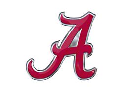 University of Alabama Embossed Emblem; Crimson (Universal; Some Adaptation May Be Required)