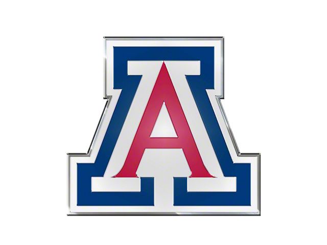 University of Arizona Embossed Emblem; Blue and Red (Universal; Some Adaptation May Be Required)