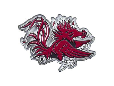 University of South Carolina Embossed Emblem; Maroon and Black (Universal; Some Adaptation May Be Required)