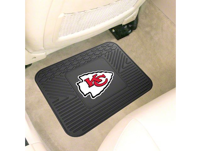Utility Mat with Kansas City Chiefs Logo; Black (Universal; Some Adaptation May Be Required)