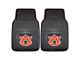 Vinyl Front Floor Mats with Auburn University Logo; Black (Universal; Some Adaptation May Be Required)