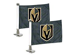 Ambassador Flags with Vegas Golden Knights Logo; Dark Gray (Universal; Some Adaptation May Be Required)