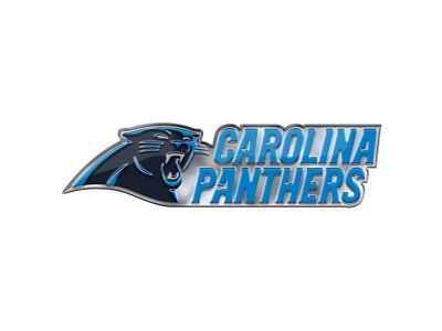 Carolina Panthers Embossed Emblem; Blue and Black (Universal; Some Adaptation May Be Required)