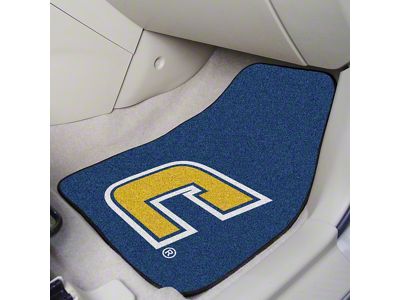 Carpet Front Floor Mats with Chattanooga Logo; Yellow (Universal; Some Adaptation May Be Required)