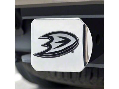 Hitch Cover with Anaheim Ducks Logo; Chrome (Universal; Some Adaptation May Be Required)