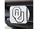 Hitch Cover with University of Oklahoma Logo; Chrome (Universal; Some Adaptation May Be Required)