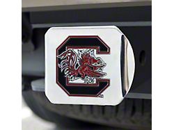 Hitch Cover with University of South Carolina Logo; Chrome (Universal; Some Adaptation May Be Required)