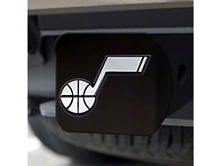 Hitch Cover with Utah Jazz Logo; Navy (Universal; Some Adaptation May Be Required)
