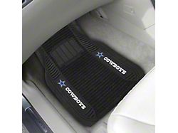 Molded Front Floor Mats with Dallas Cowboys Logo (Universal; Some Adaptation May Be Required)