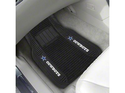 Molded Front Floor Mats with Dallas Cowboys Logo (Universal; Some Adaptation May Be Required)