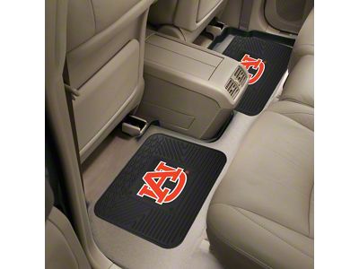 Molded Rear Floor Mats with Auburn University Logo (Universal; Some Adaptation May Be Required)