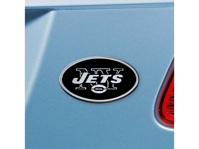 New York Jets Emblem; Chrome (Universal; Some Adaptation May Be Required)